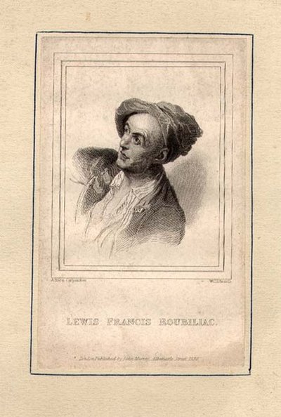 Porträt von Louis Francois Roubillac (1702-62), graviert von W.C. Edwards von Adrien (after) Carpentiers