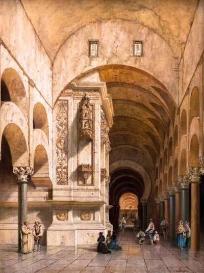 Innenraum der Moschee von Córdoba von Adrien Dauzats