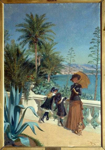 Terrasse in Monte Carlo von Adrien Emmanuel Marie
