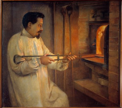Der französische Emailleur Eugene Feuillatre (1870-1916) von Adrien Moreau Néret