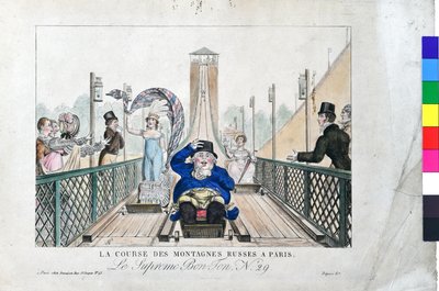 La course des Montagnes Russes in Paris von Adrien Pierre Francois Godefroy