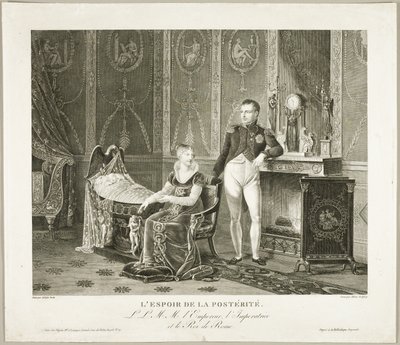 Die Hoffnung der Nachwelt: Der Kaiser, die Kaiserin und der König von Rom von Adrien Pierre Francois Godefroy