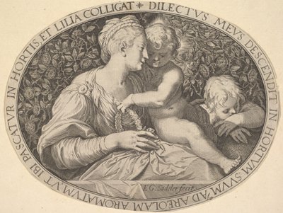 Madonna und Kind von Aegidius Sadeler II