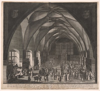 Vladislavsaal, Prager Burg, die jährliche Messe von Aegidius Sadeler II