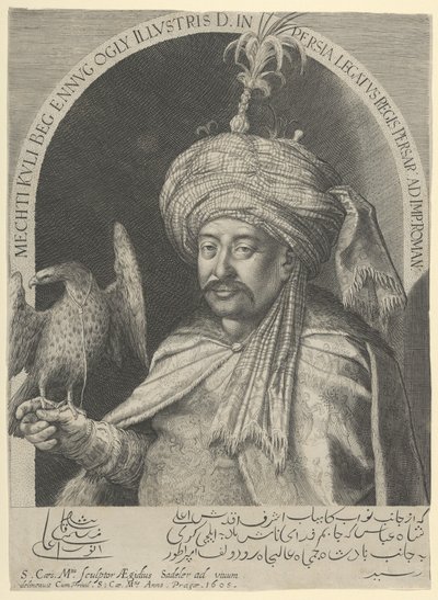 Mechti Kuli Beg, persischer Botschafter in Prag von Aegidius Sadeler or Saedeler