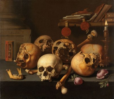 Vanitas-Stillleben von Aelbert Jansz. van der Schoor