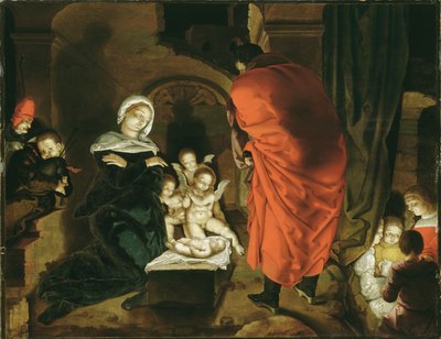 Die Geburt Christi von Aertgen Claesz. Leyden van