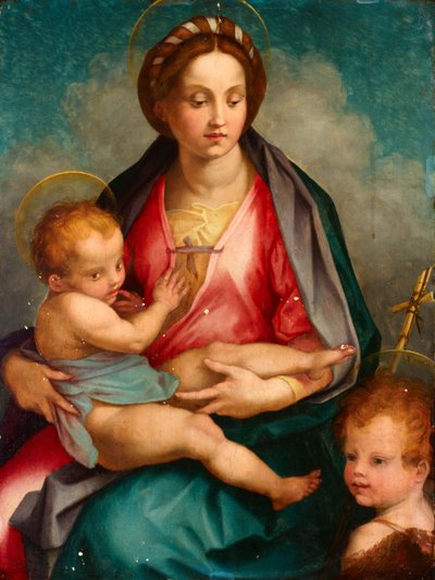 Madonna und Kind mit St. Johannes von Andrea del (after) Sarto