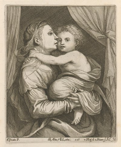 Madonna und Kind von After David Teniers the Younger
