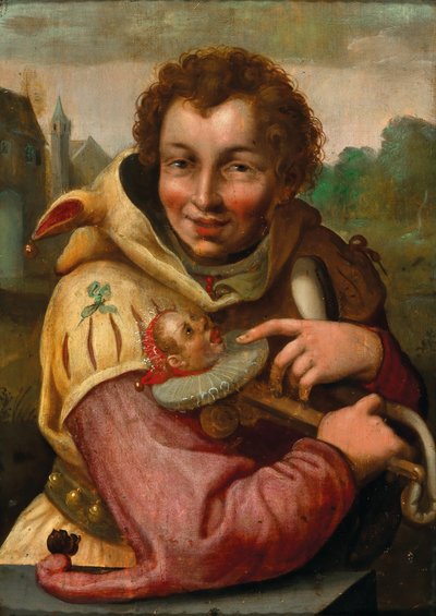 Narr mit Marotte nach Goltzius von after Hendrik Goltzius