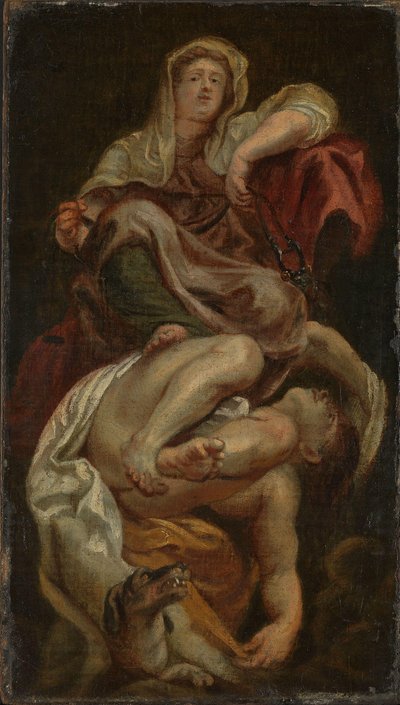 Mäßigkeit triumphiert über Unmäßigkeit von after Peter Paul Rubens