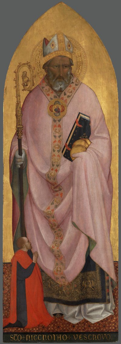 Hl. Nikolaus von Bari mit einem Stifter von Agnolo Gaddi