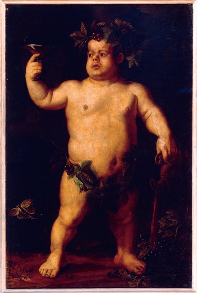 Porträt des Zwergs Morgante als Bacchus von Agnolo Bronzino