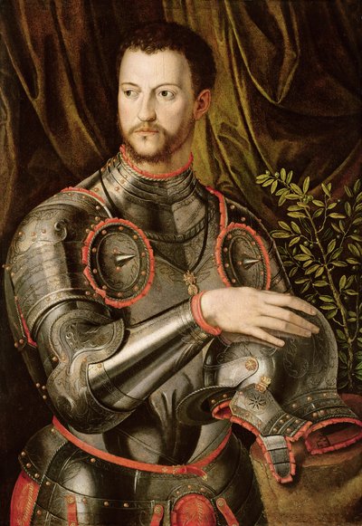 Porträt von Cosimo I., Großherzog der Toskana von Agnolo studio of Bronzino