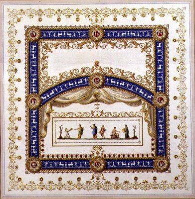 Entwurf für eine neoklassizistische Decke von Agostino (attr.) Brunias