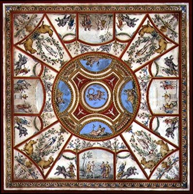 Deckenentwurf für den bemalten Frühstücksraum in Kedlestone Hall, Derbyshire, ca. 1760 von Agostino Brunias