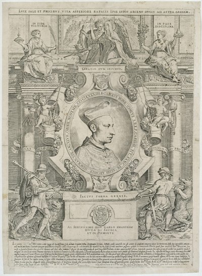 Carlo Borromeo von Agostino Carracci