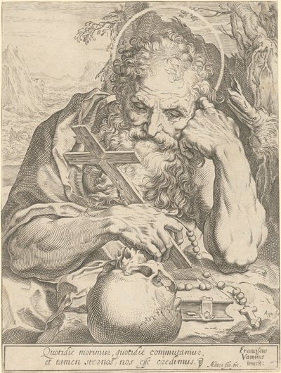 Heiliger Hieronymus von Agostino Carracci