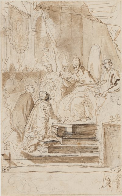 Die Heiligsprechung des Ignatius von Loyola von Agostino Masucci