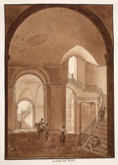 Das Garten-Vestibül des Palazzo Caetani all