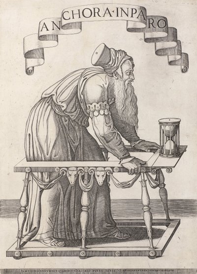Allegorie auf das Alter von Agostino Veneziano (attributed to)