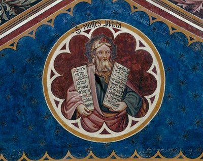 Moses (Detail der vierten Spannweite der Decke) von Agostino di Marsiglio