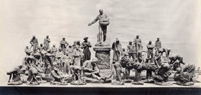 Denkmal für die Arbeiter (s/w Foto) von Aime Jules Dalou