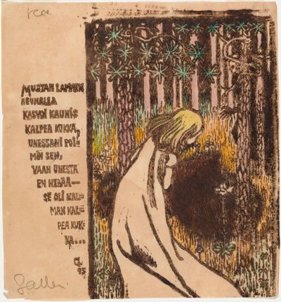 Blume des Todes von Akseli Gallen-Kallela