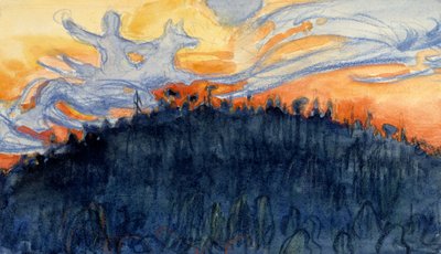 Impivaara aus der Ferne von Akseli Gallen-Kallela