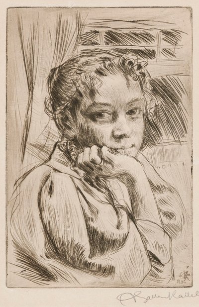 Mary Gallén, die Frau des Künstlers von Akseli Gallen-Kallela
