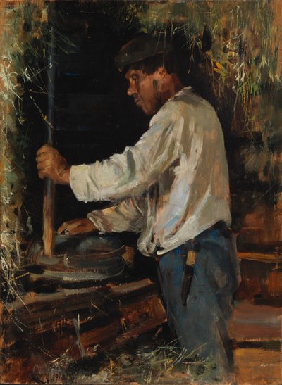Mahlen von Hand von Akseli Gallen-Kallela