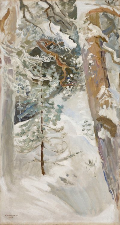 Schneelandschaft von Akseli Gallen-Kallela