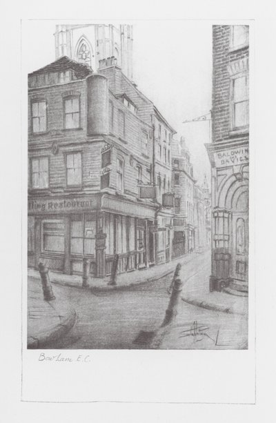 Londoner Gassen: Bow Lane von Alan Stapleton
