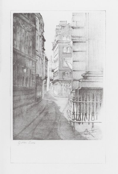 Londoner Gassen: Gutter Lane von Alan Stapleton