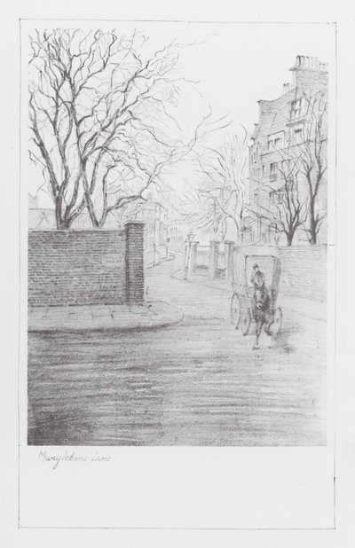 Londoner Gassen: Marylebone Lane von Alan Stapleton