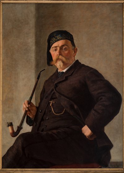 Mann mit Pfeife von Albano Lugli