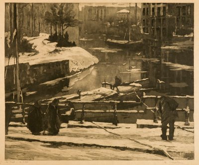Das Tauwetter in Gent von Albert Baertsoen