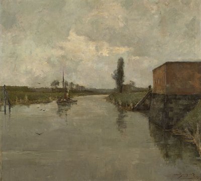 Blick auf die Umgebung von Dendermonde von Albert Baertsoen