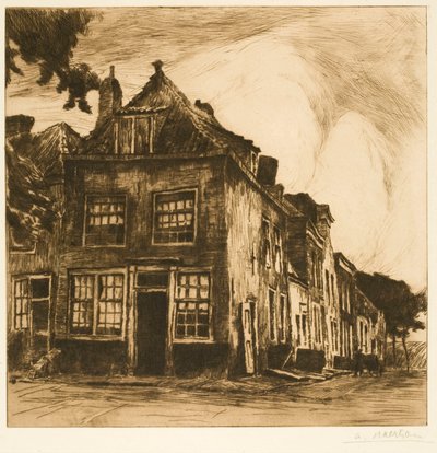 Zeeuwse Häuser (Alte Häuser in Middelburg) von Albert Baertsoen