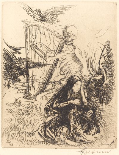 Musikerin von Albert Besnard