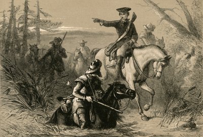 Major Washington auf seiner Mission zum französischen Kommandanten, 1877 von Albert Bobbett