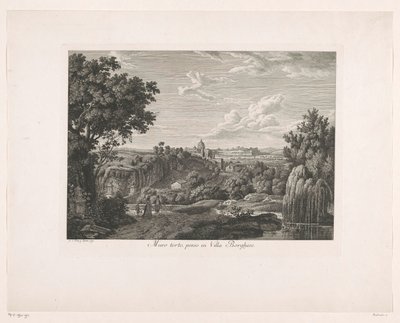 Bewachsene Mauer bei Villa Borghese von Albert Christoph Dies