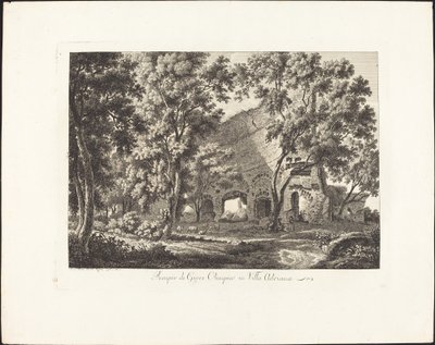 Tempel des Jupiter Olympius in der Villa Adriana von Albert Christoph Dies
