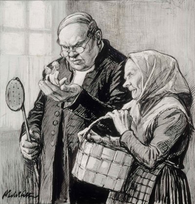 Illustration des kleinen Genies von Albert Edelfelt