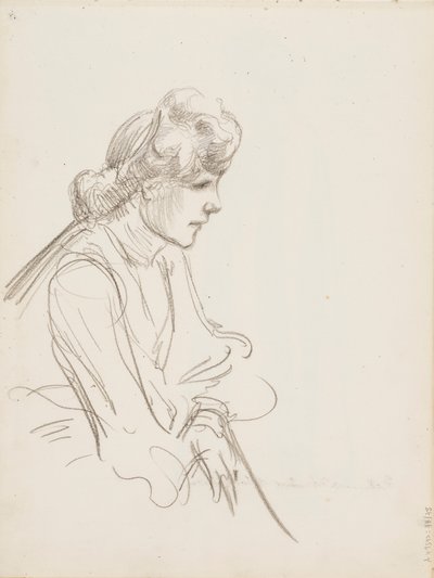 Sitzende Frau von Albert Edelfelt