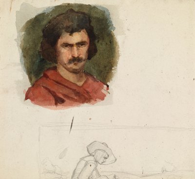 Italienischer Mann, Studie von Albert Edelfelt
