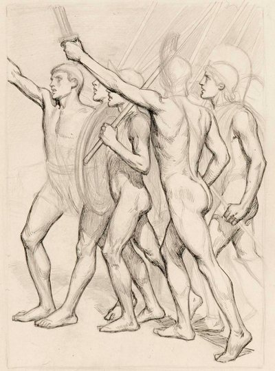 Nackte griechische Soldaten von Albert Edelfelt