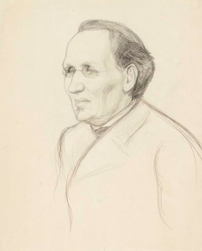Porträtstudie von Professor Strömborg, Büste von Albert Edelfelt