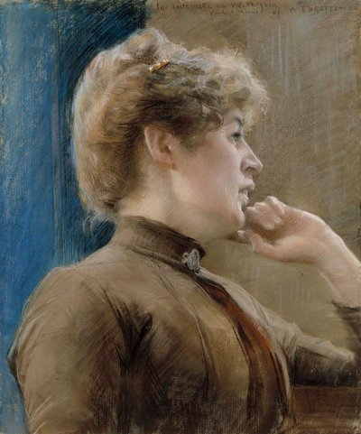 Porträt von Antoinette Vallgren von Albert Edelfelt