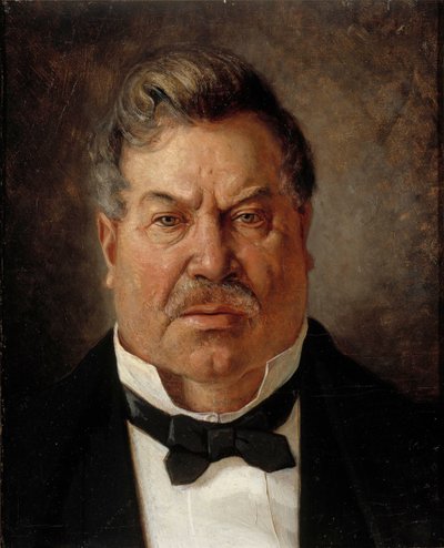 Porträt von August Streng von Albert Edelfelt